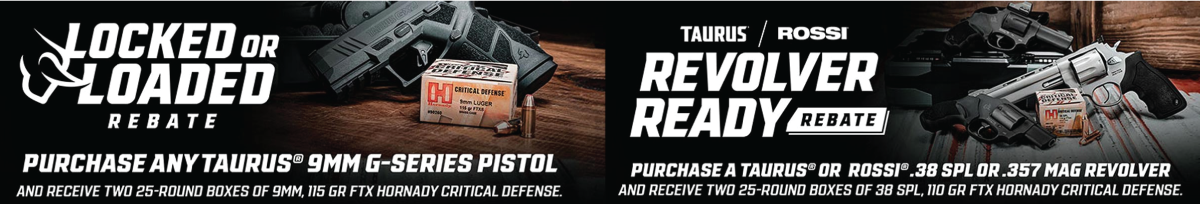 Taurus Rebates Banner